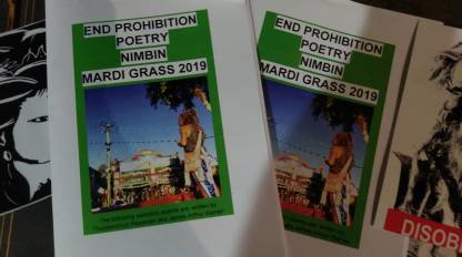 End Prohibition Poetry Nimbin Mardi Grass 2019